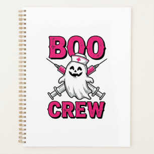 Boo Crew Krankenschwester Geist Halloween Vektor D Planer