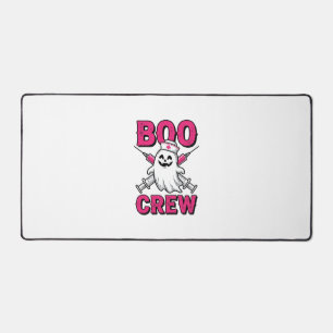 Boo Crew Krankenschwester Geist Halloween Vektor D Schreibtischunterlage