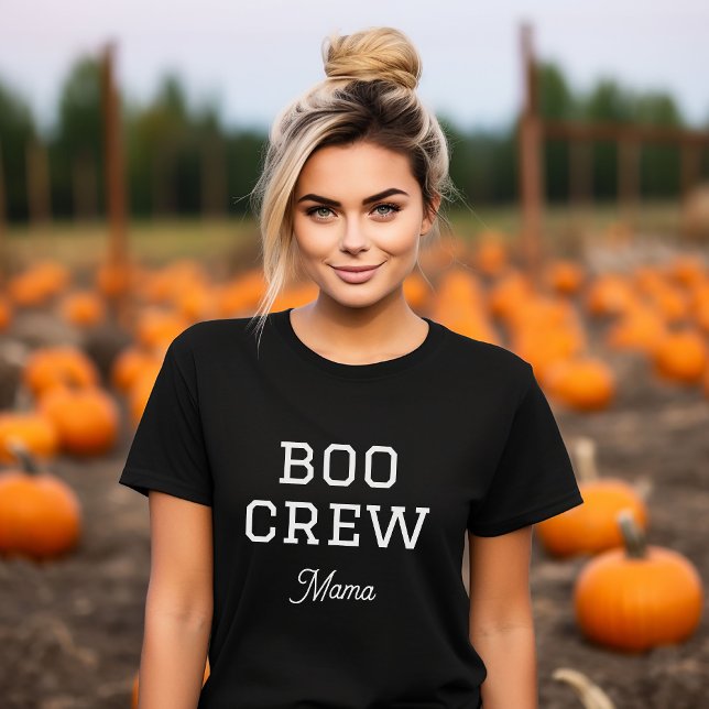 Boo Crew Mama Family Halloween T-Shirt (Von Creator hochgeladen)