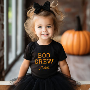 Boo Crew Mit Monogramm Halloween Baby Strampler