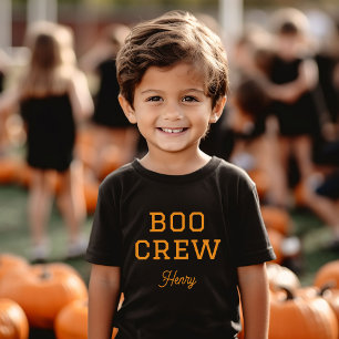 Boo Crew Mit Monogramm Halloween Baby T-shirt