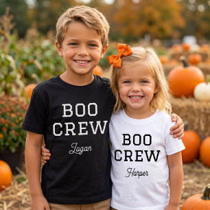 Boo Crew Mit Monogramm Halloween Baby T-shirt