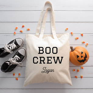 Boo Crew Mit Monogramm Halloween Tragetasche