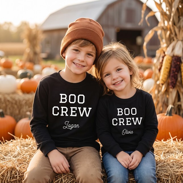 Boo Crew monogrammiertes Halloween (Von Creator hochgeladen)