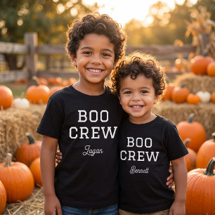Boo Crew monogrammiertes Halloween Baby T-shirt