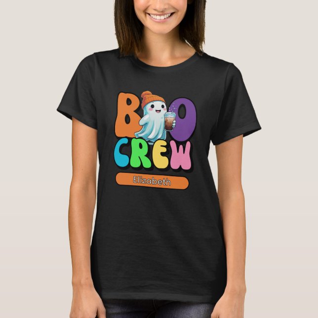 Boo Crew Niedlich Ghost Matching T-Shirt (Vorderseite)