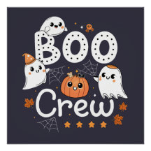Boo Crew Niedlich Halloween Geister und Pumpkin