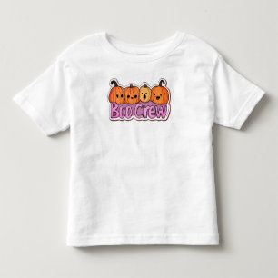Boo Crew Niedliche Kürbisse Halloween Kleinkind T-shirt
