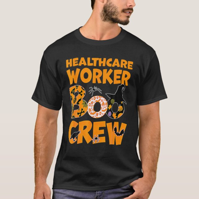 Boo Crew Nurse Halloween C T-Shirt (Vorderseite)