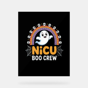 Boo Crew Nurse Halloween für Krankenschwestern Gho Acrylschild