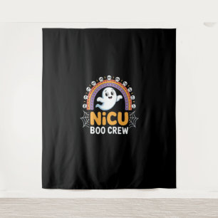 Boo Crew Nurse Halloween für Krankenschwestern Gho Wandteppich