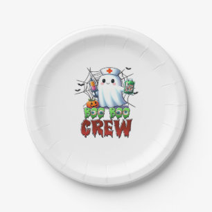 Boo Crew Nurse Halloween Ghost Funny Classic T Pappteller