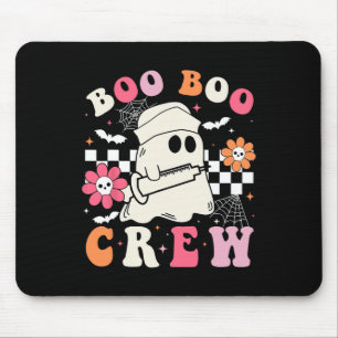 Boo Crew Nurse Halloween Outfits for women Men Kid Mousepad