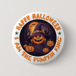 Boo Crew Orange Halloween Button