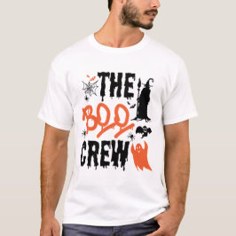 Boo Crew Orange T-Shirt - Fun Family Halloween Kos