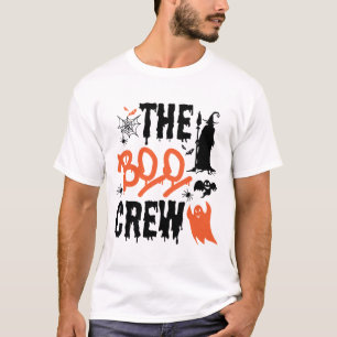 Boo Crew Orange T-Shirt - Fun Family Halloween Kos