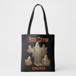 Boo Crew Personalisierte Namens-Halloween-Tasche Tasche
