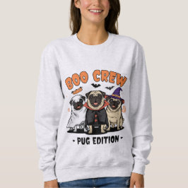 Boo Crew – Pug Edition | Cute Halloween Dog Design Sweatshirt