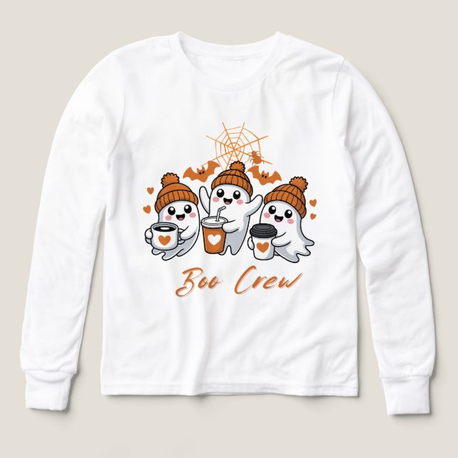 Boo Crew Shirt | Niedlich Ghost Squad Halloween (Design Vorderseite)