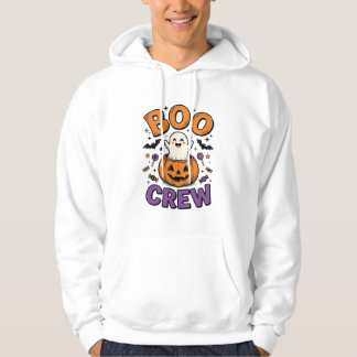 Boo Crew Süße Geist-Kürbis Halloween-Shirt-Design Hoodie