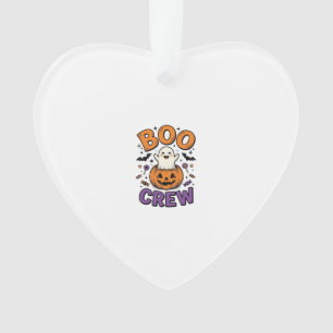 Boo Crew Süße Geist-Kürbis Halloween-Shirt-Design Ornament