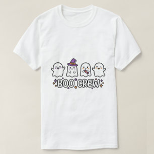 Boo Crew Süße Geister Freunde Halloween Design T-Shirt