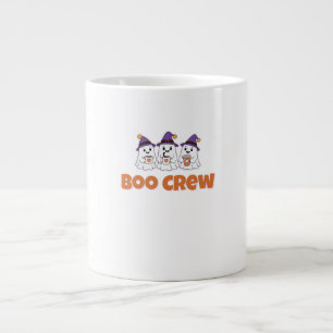 Boo Crew – Süßes Halloween-Geister-Design Jumbo-Tasse