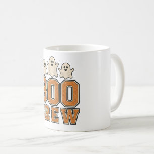 Boo Crew Süßes Halloween-Geister-Design Kaffeetasse