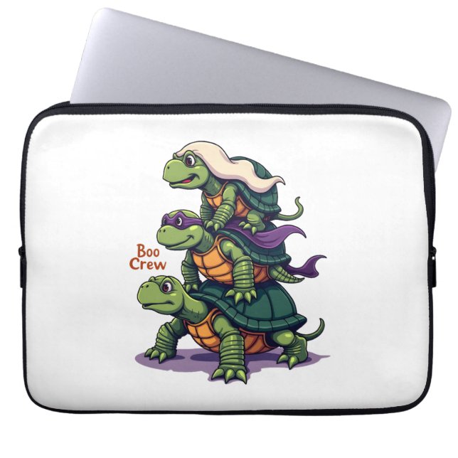 Boo Crew Turtle Laptopschutzhülle (Vorderseite)