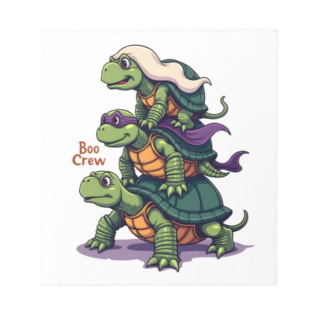 Boo Crew Turtle Notizblock (Vorderseite)
