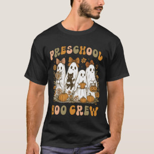 Boo Crew Vorschullehrer Kind Gruppe Halloween Kos T-Shirt