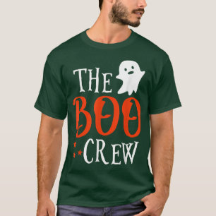 Boo    CrewGruseliges Niedliches Ghost-Halloween  T-Shirt