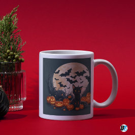 Boo! Dark Halloween Thema Geschenkdesign Kaffeetasse