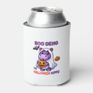 Boo Deng Das Halloween Hippo Niedlich Bouncy Pig C Dosenkühler