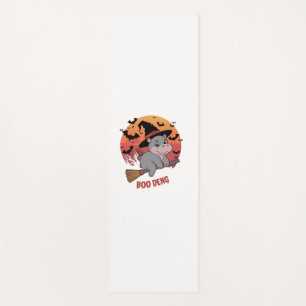 Boo Deng Hippo Halloween Moo Deng Baby Hippo Long Yogamatte