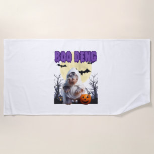 Boo Deng Moo Deng Niedlich Baby Pygmy Hippo Hallow Strandtuch