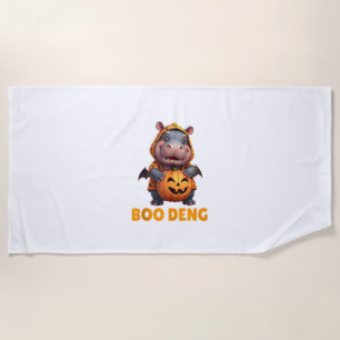 Boo Deng T-Shirt Funny Moo Deng Kostüm Baby Hippo Strandtuch