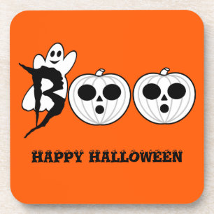 BOO ! Dessous de verre fantômes d'Halloween