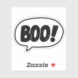 Boo doodle aufkleber