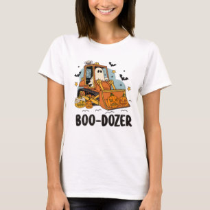 Boo-Dozer Halloween Fantôme et T-shirt Citrouille