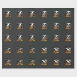 Boo Dozer Halloween Geist Bulldozer_1 Geschenkpapier