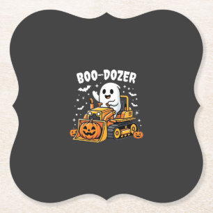 Boo Dozer Halloween Geist Bulldozer_1 Untersetzer