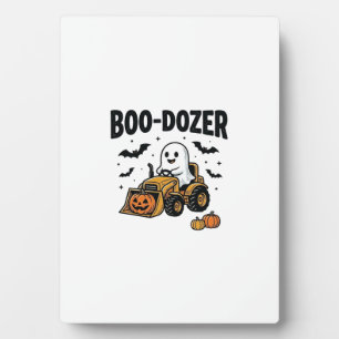 Boo-Dozer Halloween-Geist-Bulldozer-Design_1 Fotoplatte