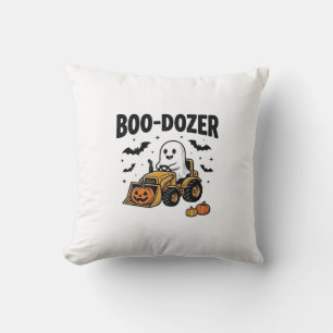 Boo-Dozer Halloween-Geist-Bulldozer-Design_1 Kissen