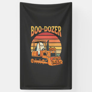 Boo-Dozer Halloween-Geist-Kürbis-Bulldozer Banner