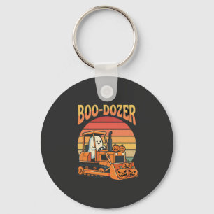 Boo-Dozer Halloween-Geist-Kürbis-Bulldozer Schlüsselanhänger