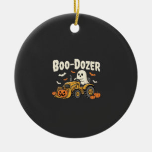 Boo-Dozer Halloween-Geister-Bulldozer-Design_1 Keramik Ornament