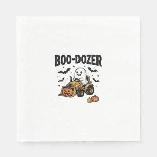 Boo-Dozer Halloween-Geister-Bulldozer-Design_1 Serviette