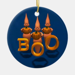Boo! Drei Niedliche Ghostien Keramik Ornament