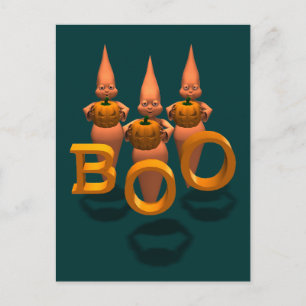Boo! Drei Niedliche Ghostien Postkarte